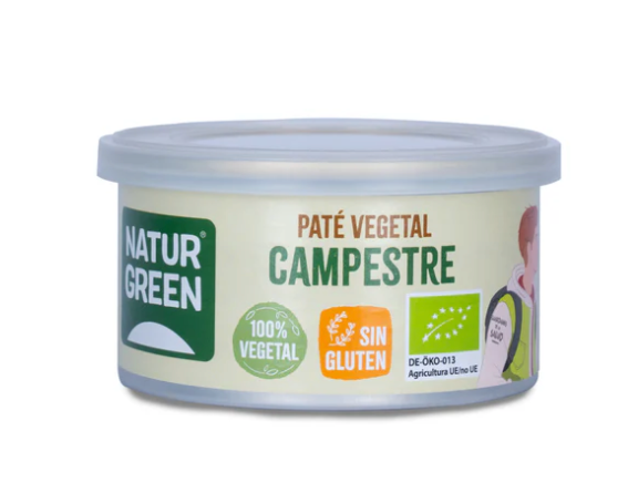 Paté vegetal campestre, 125g, Naturgreen