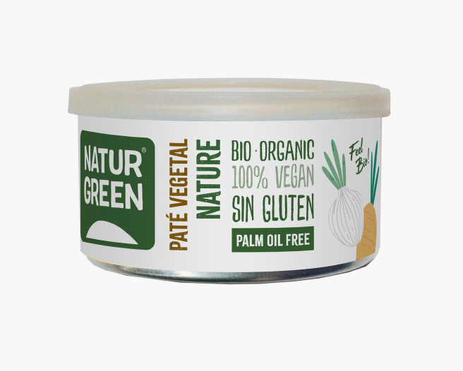Paté vegetal nature, 125g, Naturgreen