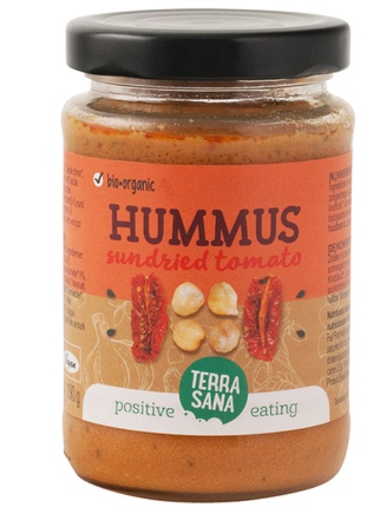 Paté de Hummus con tomate seco, 190g, Terra Sana