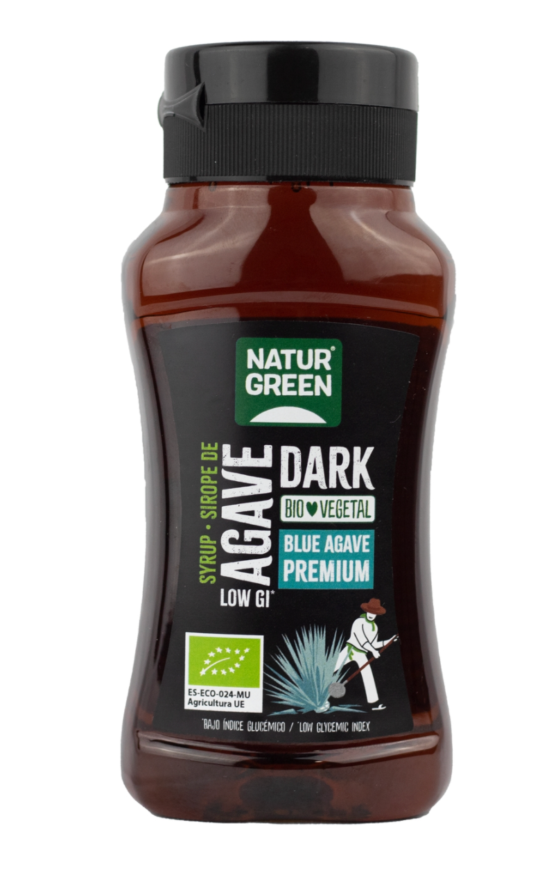 Sirope de agave blue Dark Premium, 350g, NaturGreen