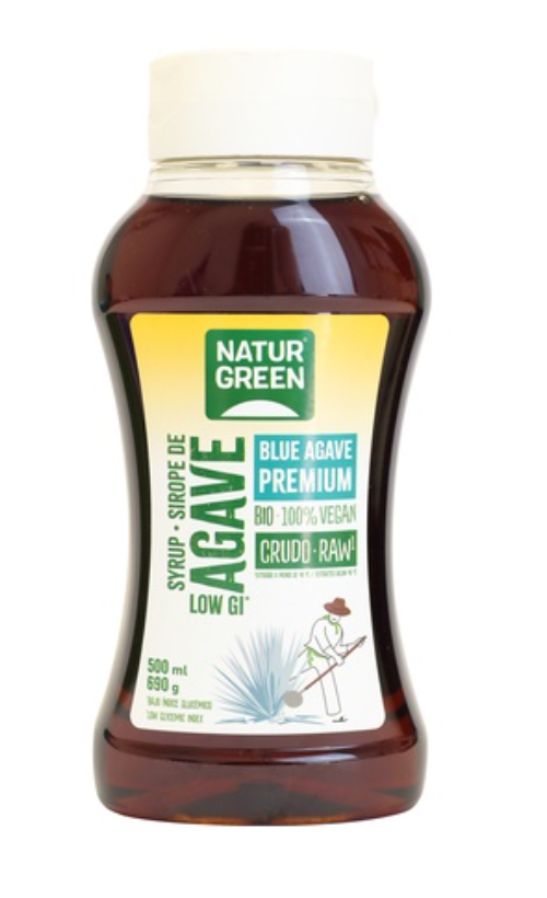 Sirope de agave crudo blue, 360g, NaturGreen