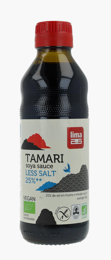 Tamari, salsa de soja, -25% de sal, 250ml, Lima