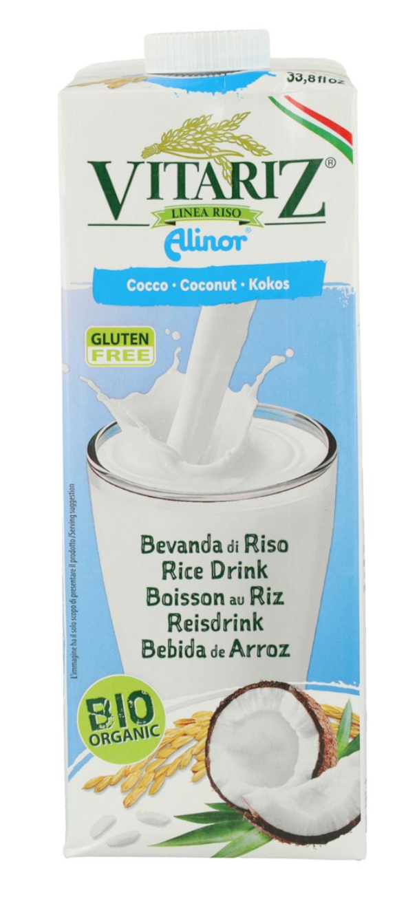 Bebida de arroz y coco, 1L, Vitariz