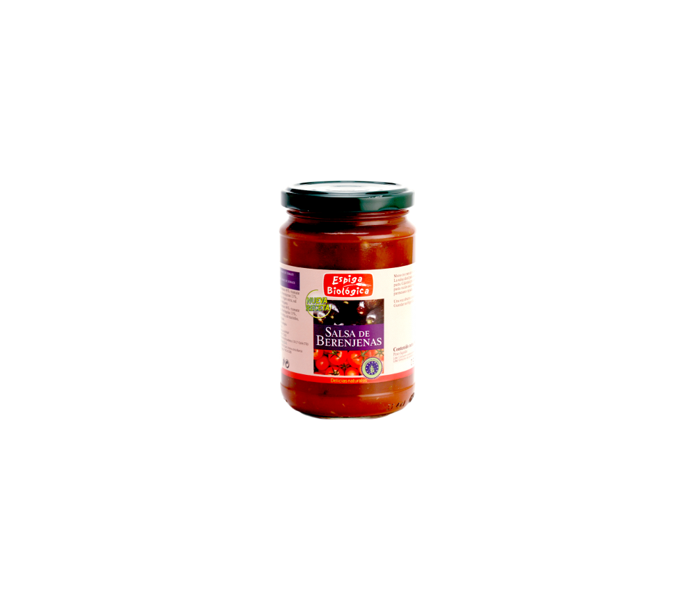 Salsa de tomate y berenjena, 300g, Espiga Biológica