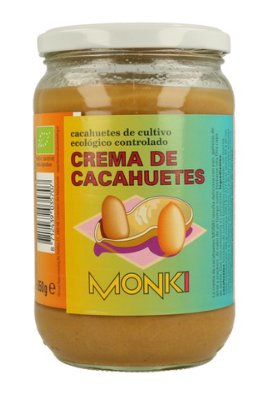 Crema de cacahuete 650g, Monki
