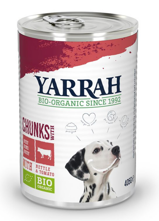 Comida para Perros adultos con Trozos de Ternera 405 g Yarrah