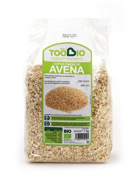 Copos de avena Gruesos, Toobio, 1Kg