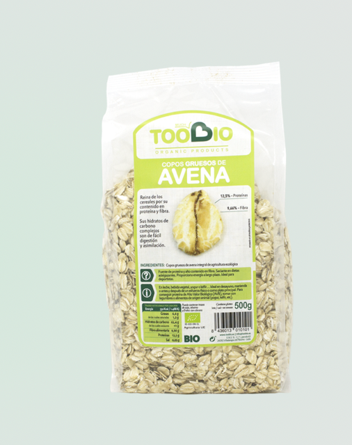 Copos de Avena, Toobio, 500Grs