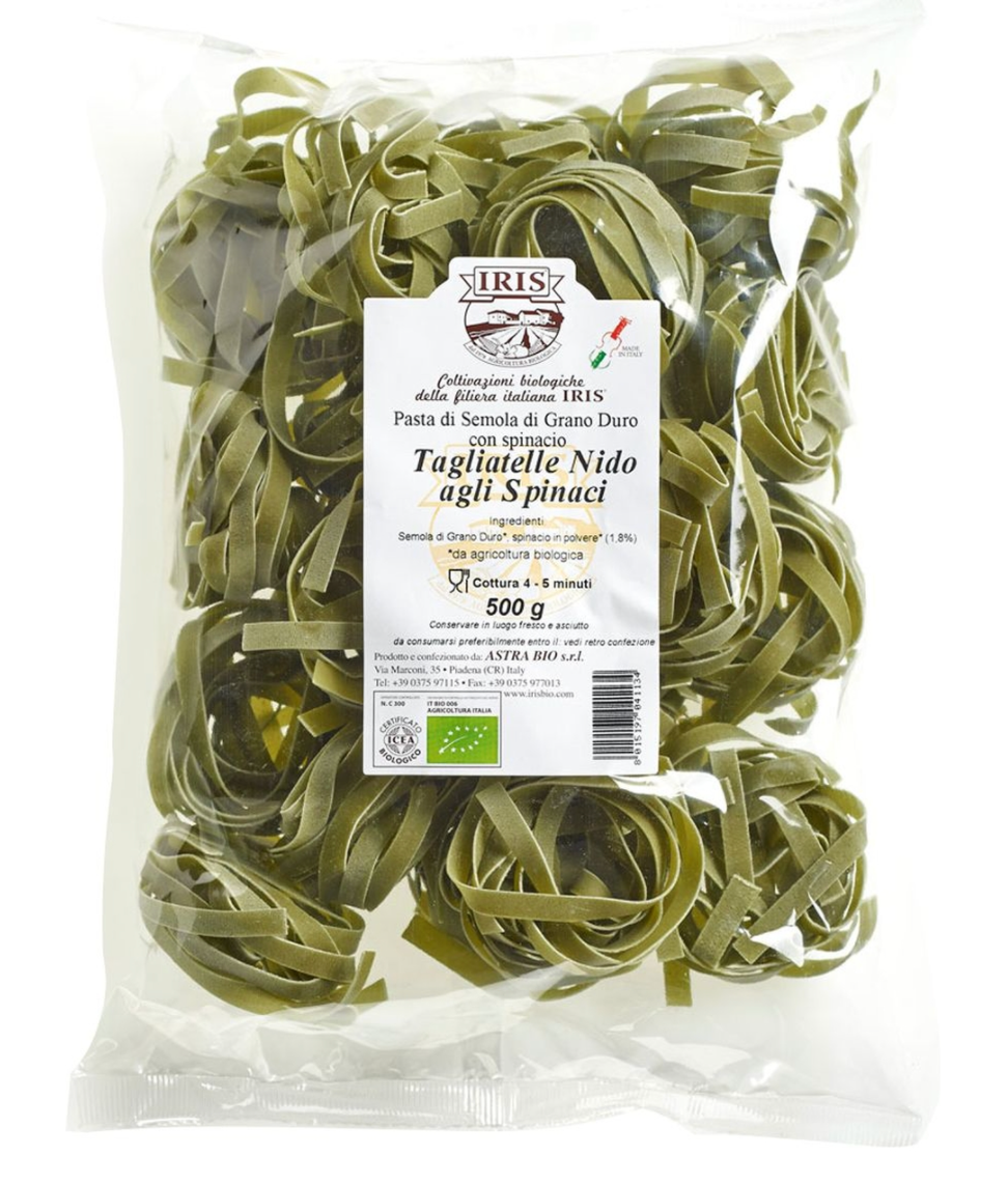 Nidos de Tagliatelle con espinacas, 500gr, Iris