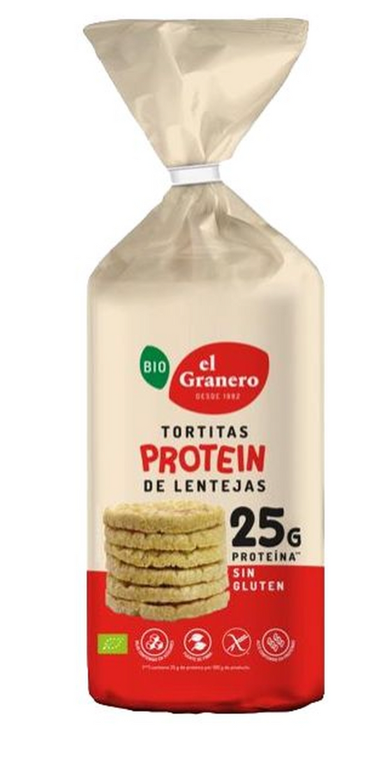 Tortas de lentejas protein, 125gr, El Granero