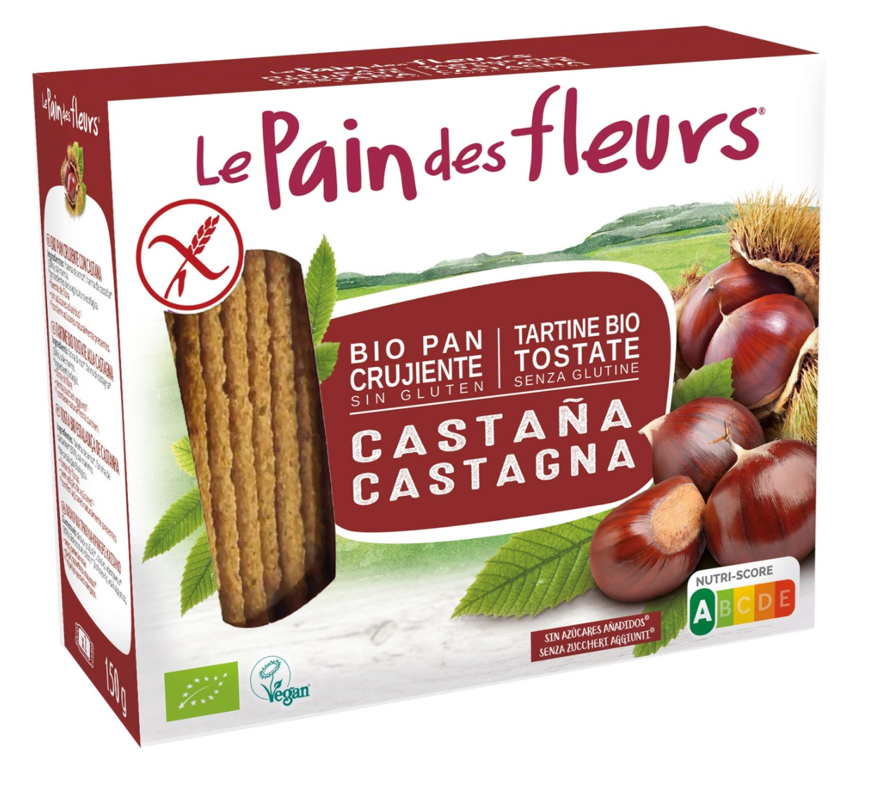 Crackers de castaña, 300gr, Le Pain Des Fleurs