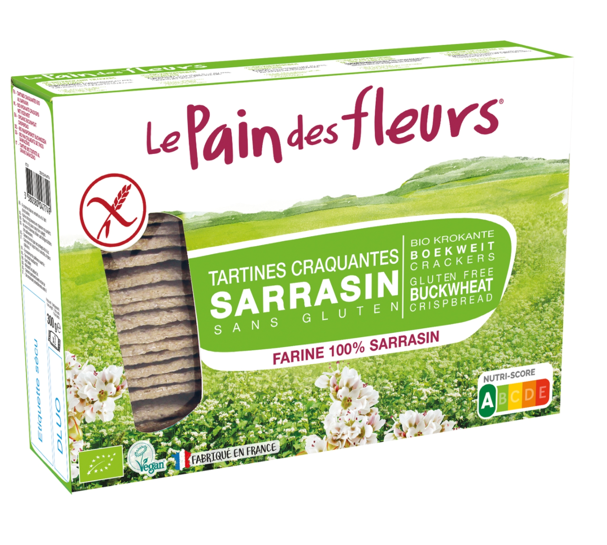 Crackers trigo sarraceno , 300gr, Le Pain Des Fleurs