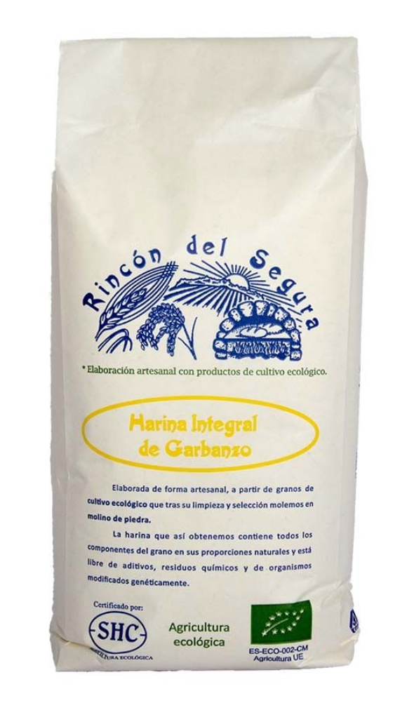 Harina integral de garbanzo, 800g, El Rincón del Segura