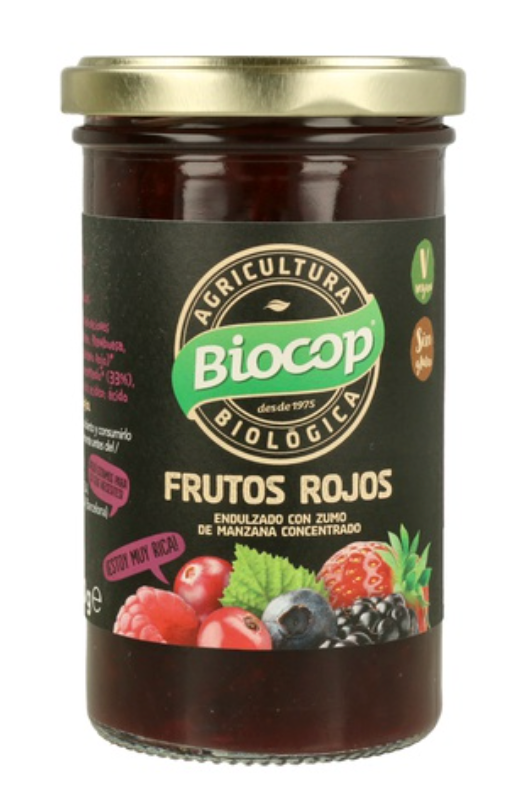 Compota de frutos rojos, 265g, Biocop