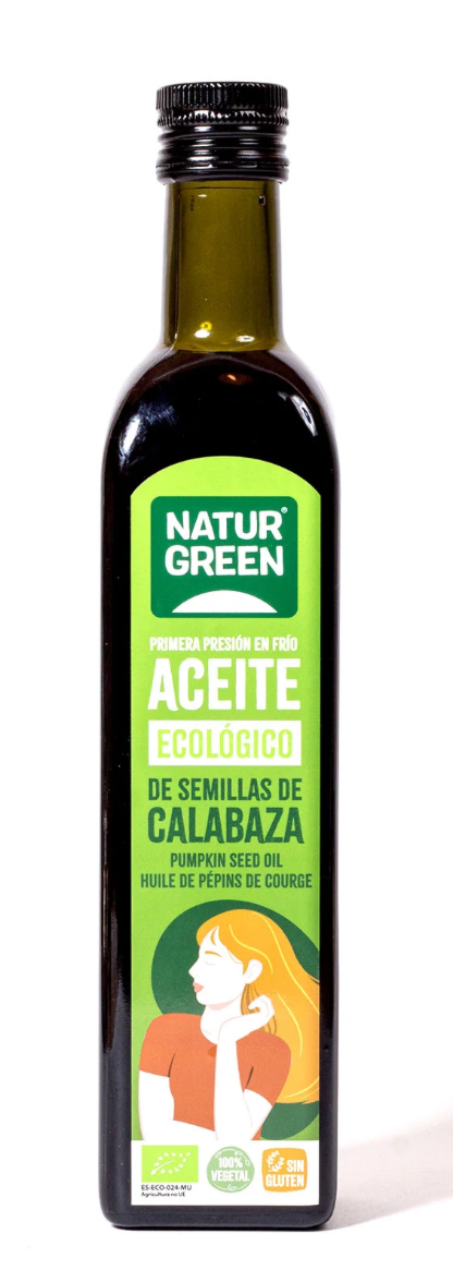 Aceite de semilla de calabaza, 500ml, Natur Green