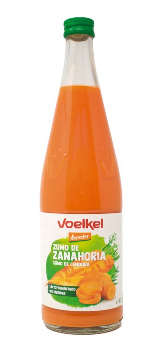 Zumo de zanahoria lactofermentado, 0,7L, Voelkel