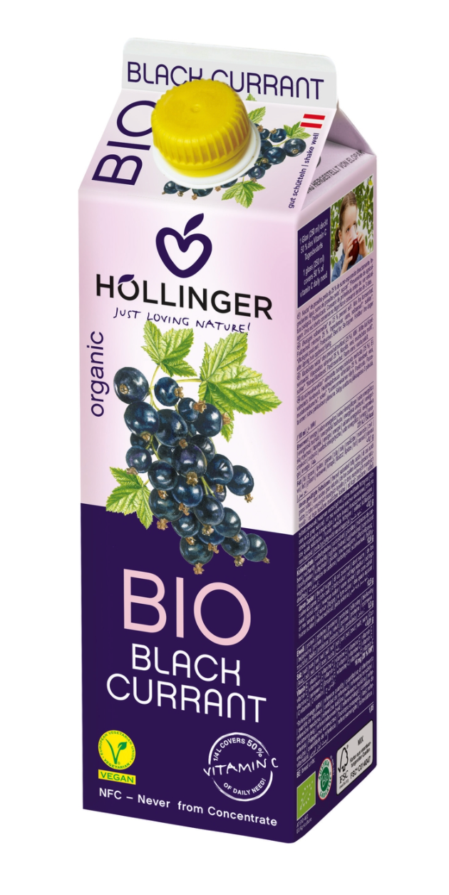 Zumo de Grosella negra, 1L, Hollinger