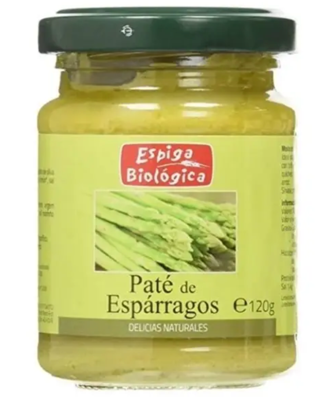 Paté de espárragos verdes, 120g, Espiga Biológica