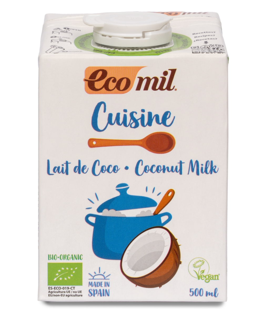 Nata vegetal de coco, 500ml, Eco Mil