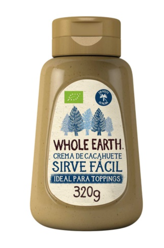Crema de cacahuete, 320g, Whole Earth